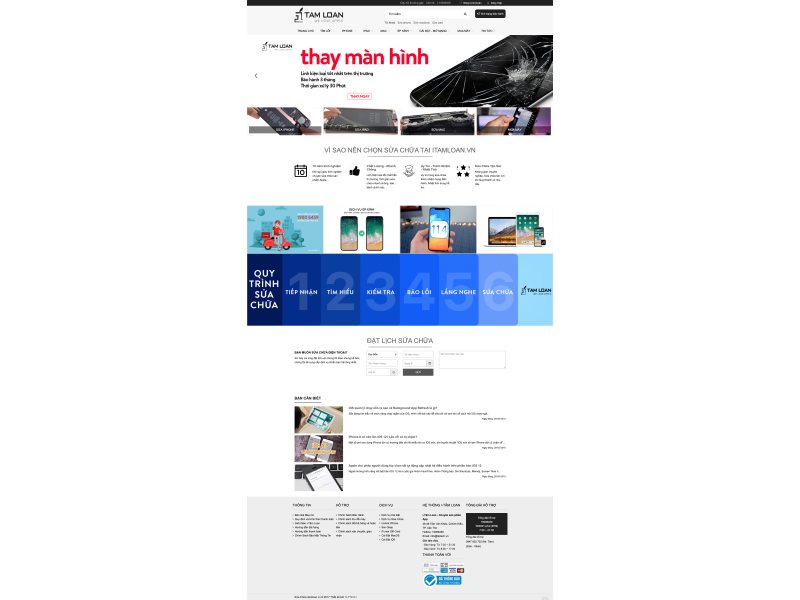 Web sửa điện thoại
