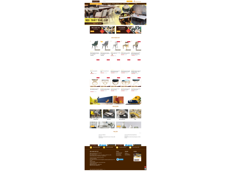 Thiết kế web nội thất - nội thất TVP