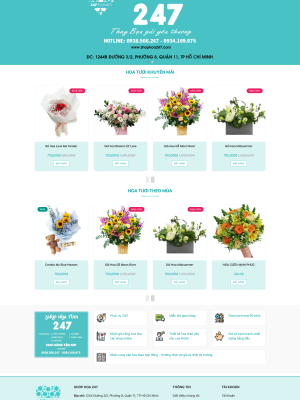 Thiết kế web bán hoa tươi - Shop Hoa
