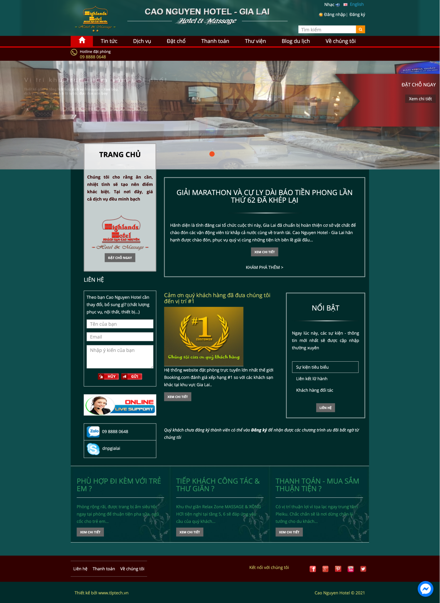  Web khách sạn - Cao Nguyên Hotel