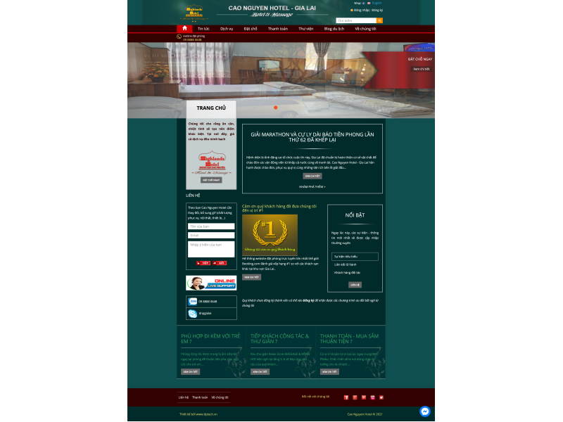  Web khách sạn - Cao Nguyên Hotel