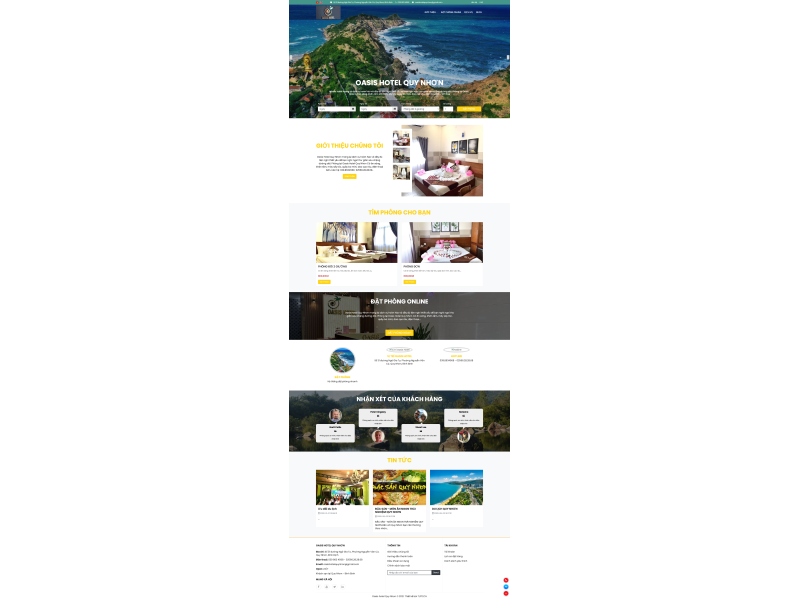  Web khách sạn - Oasis Hotel  Quy Nhơn