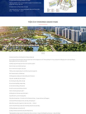 Dự Án Vinhomes Grand Park