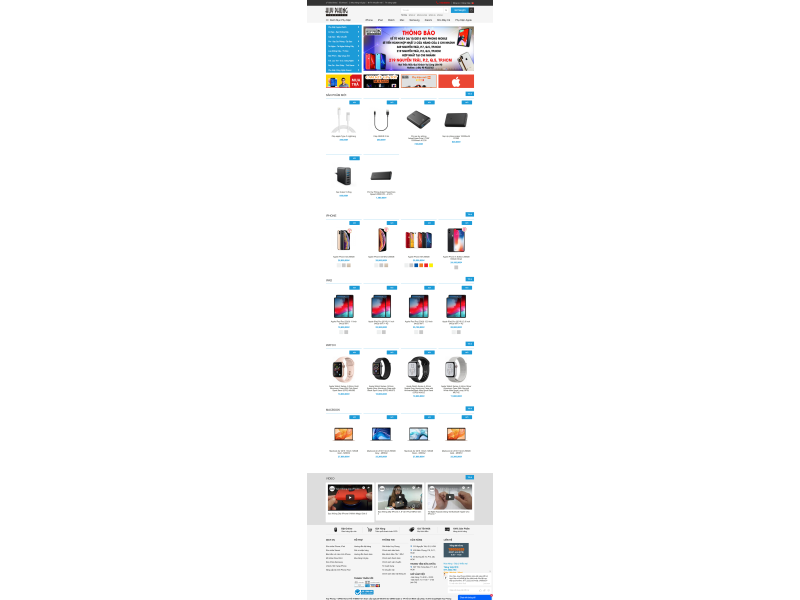 Web bán điện thoại - Huy Phong Mobile