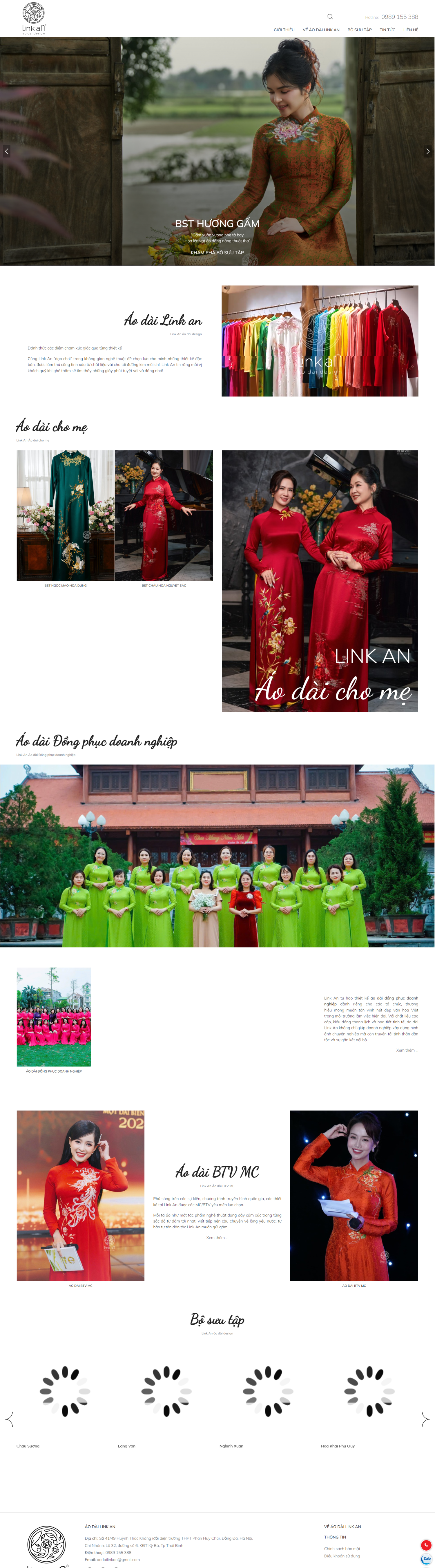 Web Áo Dài - Link An