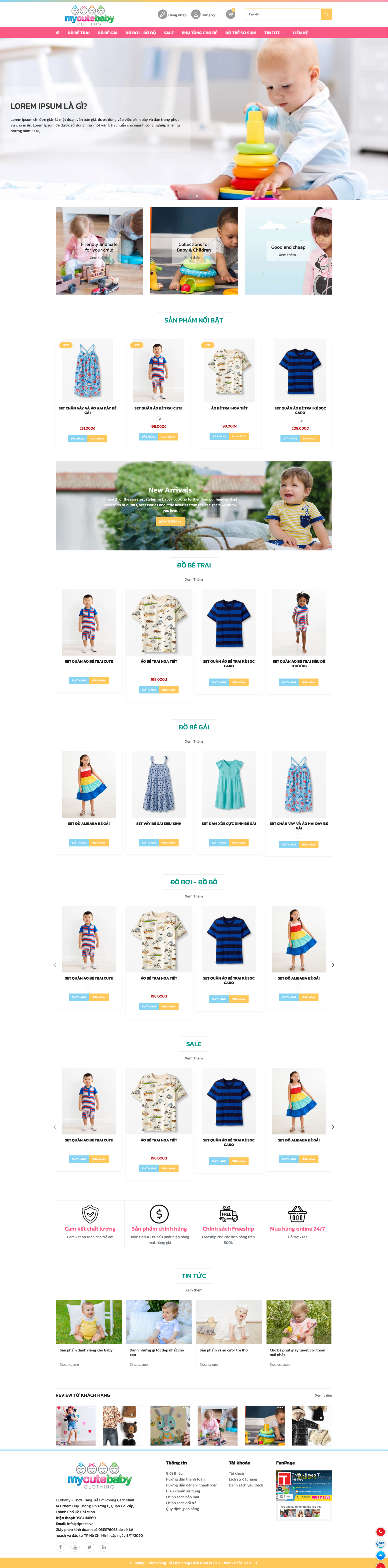 Web8 - Thời trang trẻ em